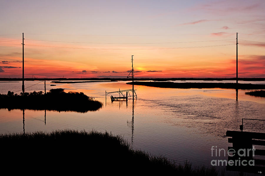 Sunset Photograph - Cameron Louisiana Sunset by Scott Pellegrin