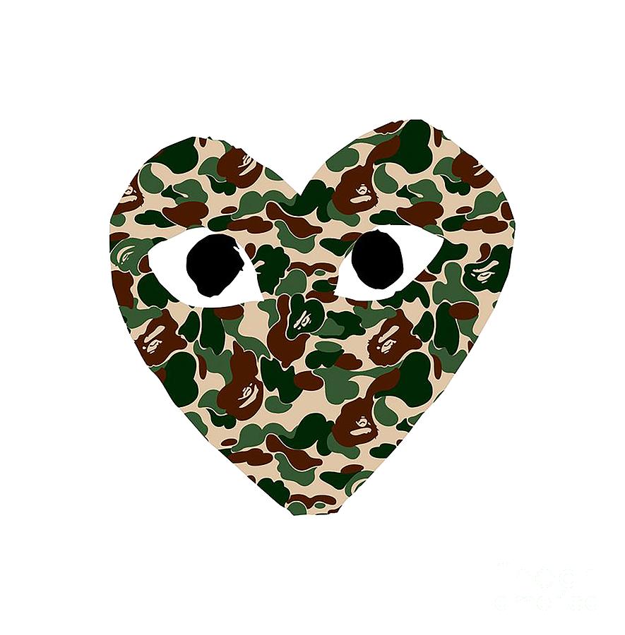 camo comme des garcon