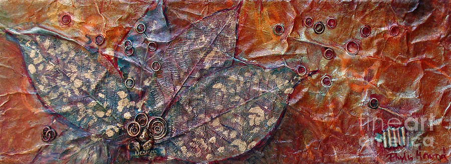 Camouflage Leaves Mixed Media by Phyllis Howard