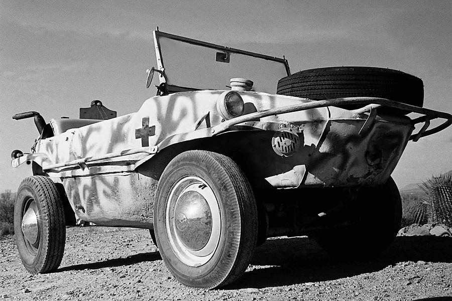 Camouflaged authentic 1941 German Army VW amphibian Tucson Arizona 1971 Photograph by David Lee Guss