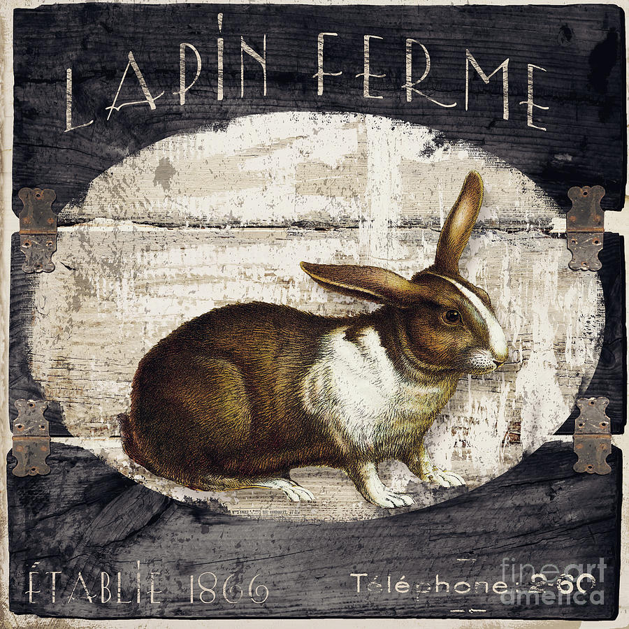 Campagne Iv Rabbit Farm Painting
