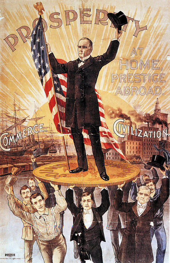 Campaign Poster, 1896 Photograph by Granger