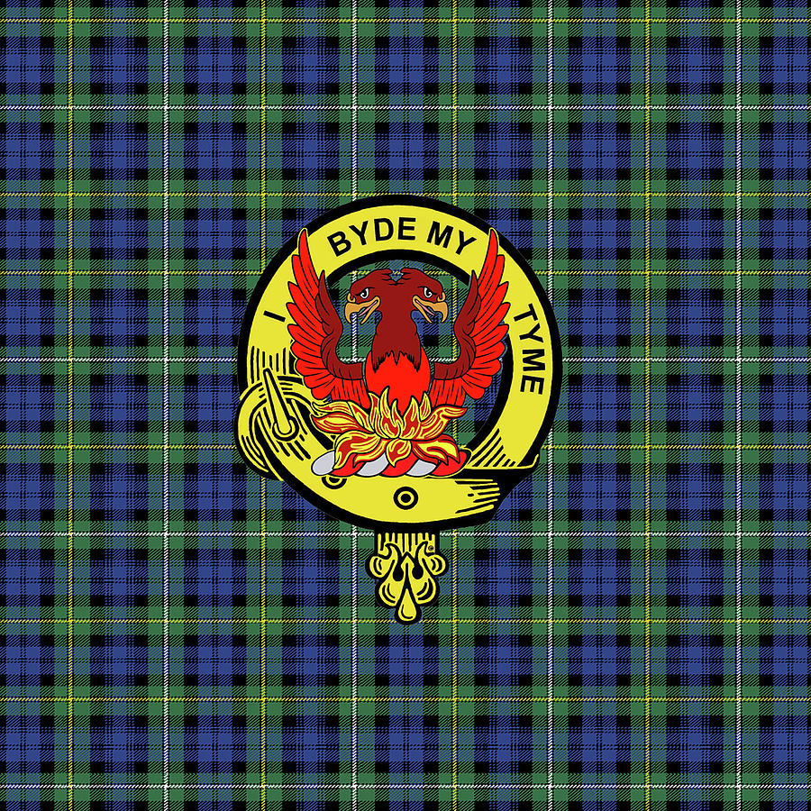 Campbell Of Loudon Tartan Clan Badge Weekender Tote Bag K5 Mixed Media ...