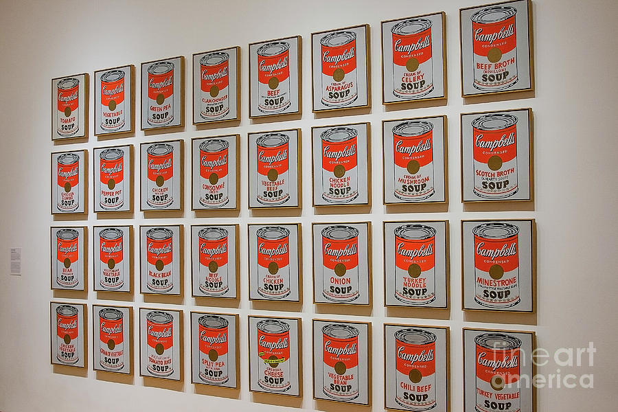 Apple Photograph - Campbell soup by Warhol by Patricia Hofmeester