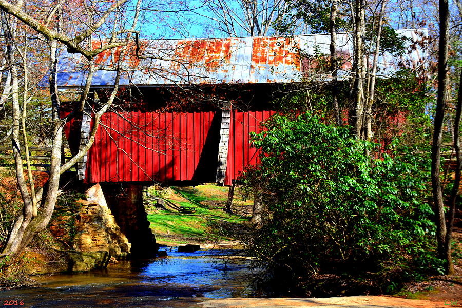 Campbells Covered Bridge 1909 Photograph by Lisa Wooten