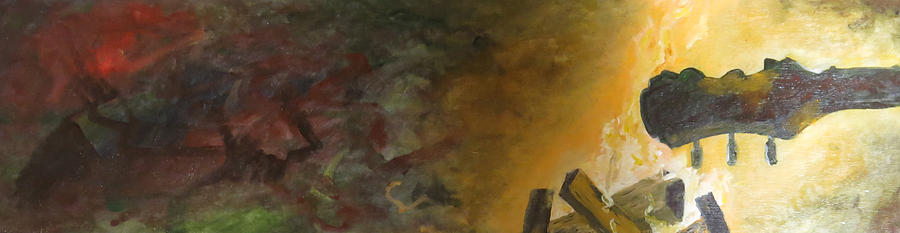 Grateful Dead Painting - Campfire by Doug  Miller II