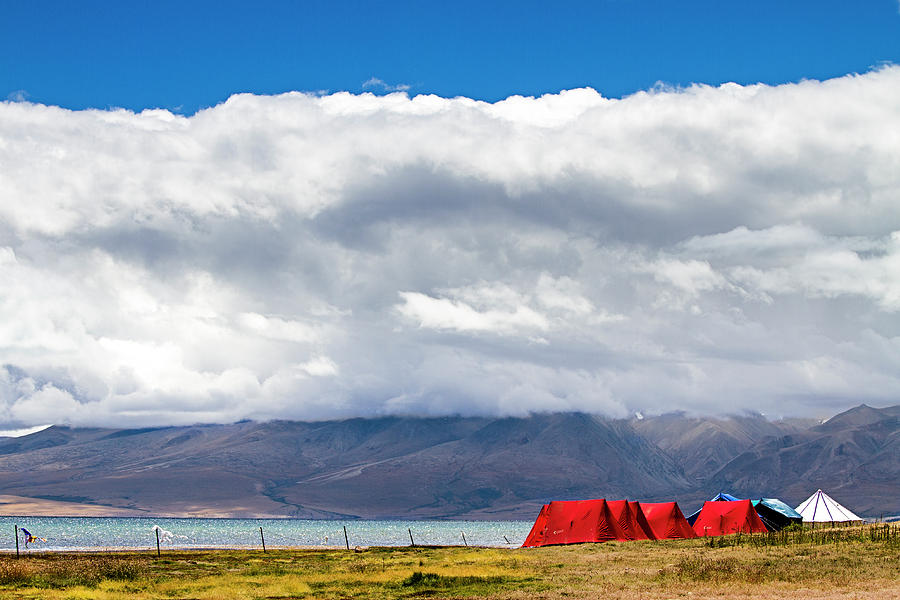 Camping at Manasarovar Photograph by Hitendra SINKAR