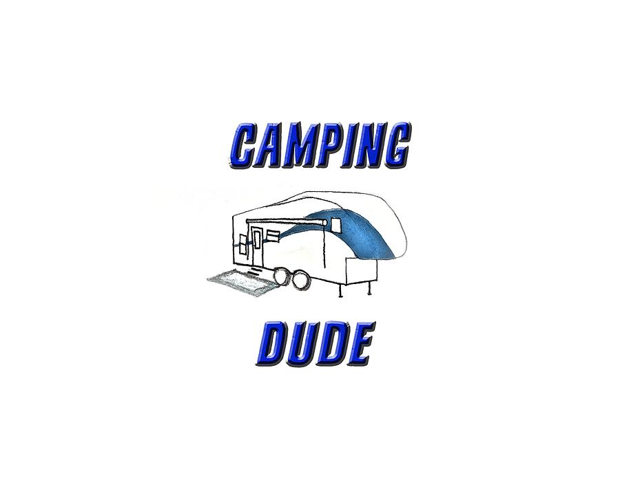 Camping Dude Drawing by Judy Hall-Folde