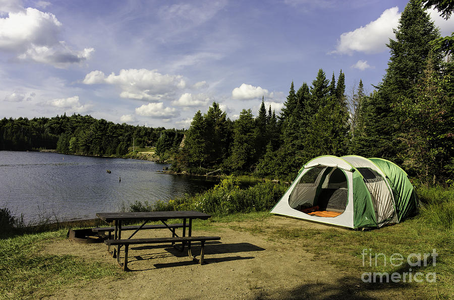 Camping in Algonquin Park Photograph by Les Palenik
