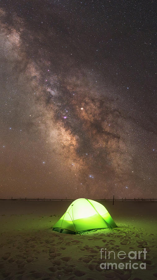 Camping Under The Galaxy  Photograph by Michael Ver Sprill