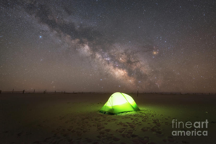 Berlin Photograph - Camping Under The Milky Way Galaxy by Michael Ver Sprill