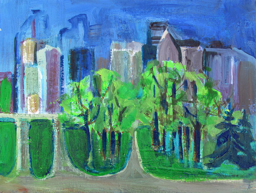 Campus Painting by Betty Pieper
