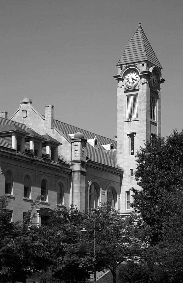 Architecture Photograph - Campus Clock Tower by Steven Ainsworth