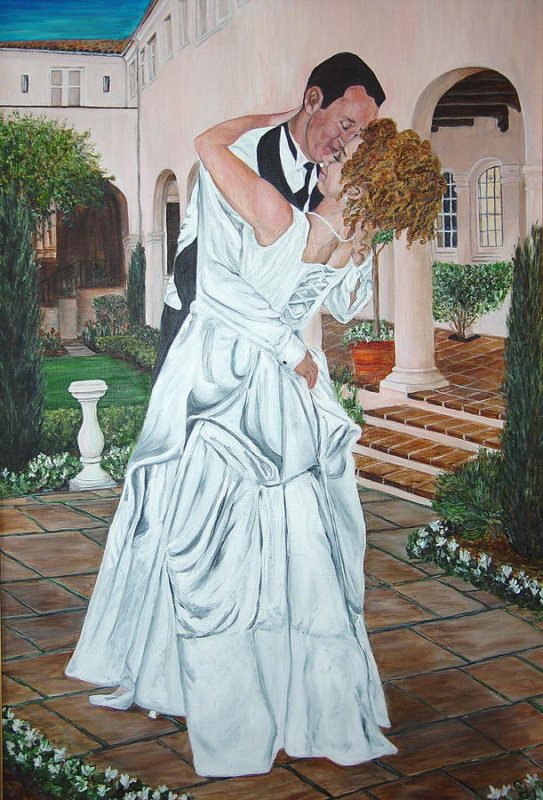 Can I have this dance for the rest of my life Painting by Bonnie Peacher