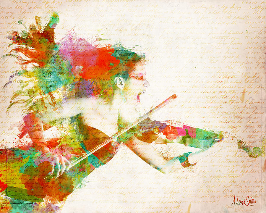 Music Digital Art - Can You Hear Me Now by Nikki Smith