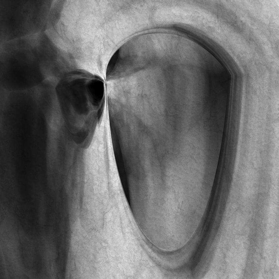 Black And White Digital Art - Can You Hear Me by Vic Eberly