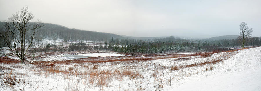 Canaan Valley Panorama in Snow Photograph by Jack Nevitt