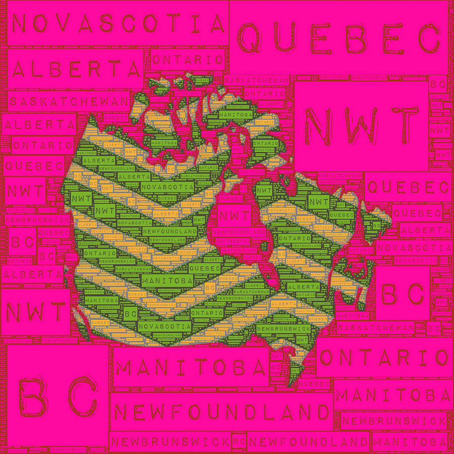 Canada Pink Digital Art