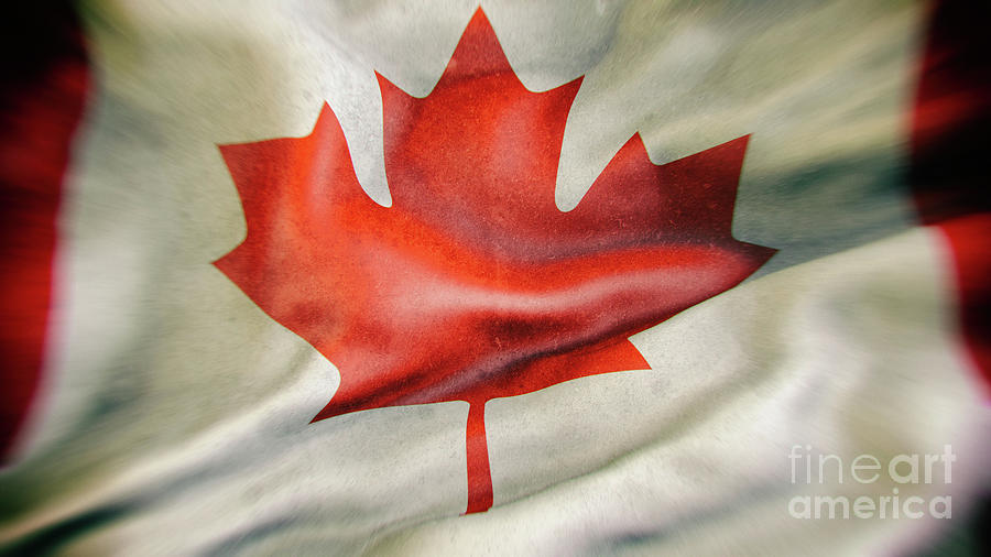 Flag Digital Art - Canada flag by Giordano Aita