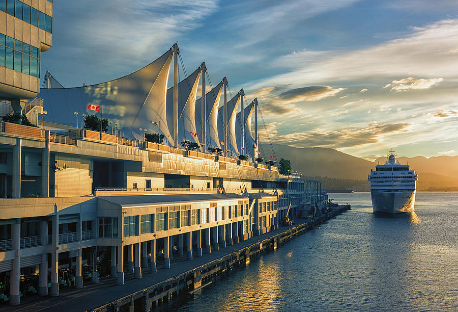 Canada Place and Cruise Ship Photograph by Dennis Kowalewski