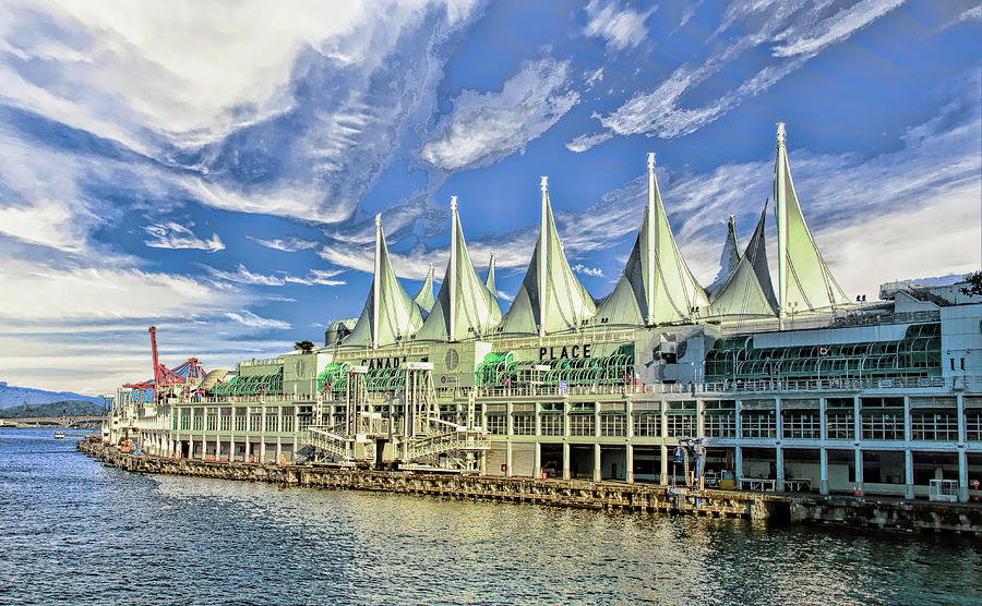 Canada Place - Waterfront in Vancouver Canada Photograph by Ola Allen