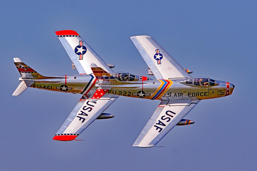 Canadair F-86 Photo Pass  Photograph by Allan Levin