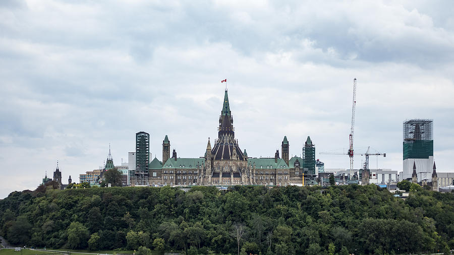 Canadas Parliament Photograph by Josef Pittner