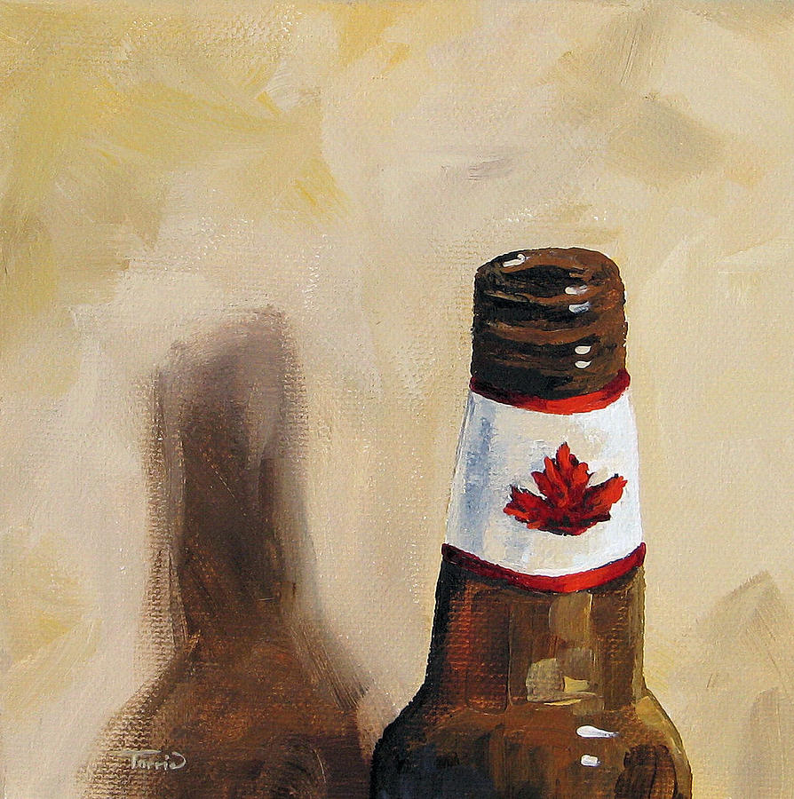 Canadian Beer Painting by Torrie Smiley