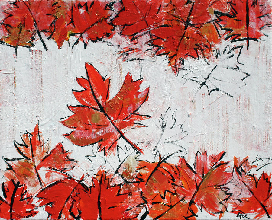 Canadian Flag 201671 Painting by Alyse Radenovic