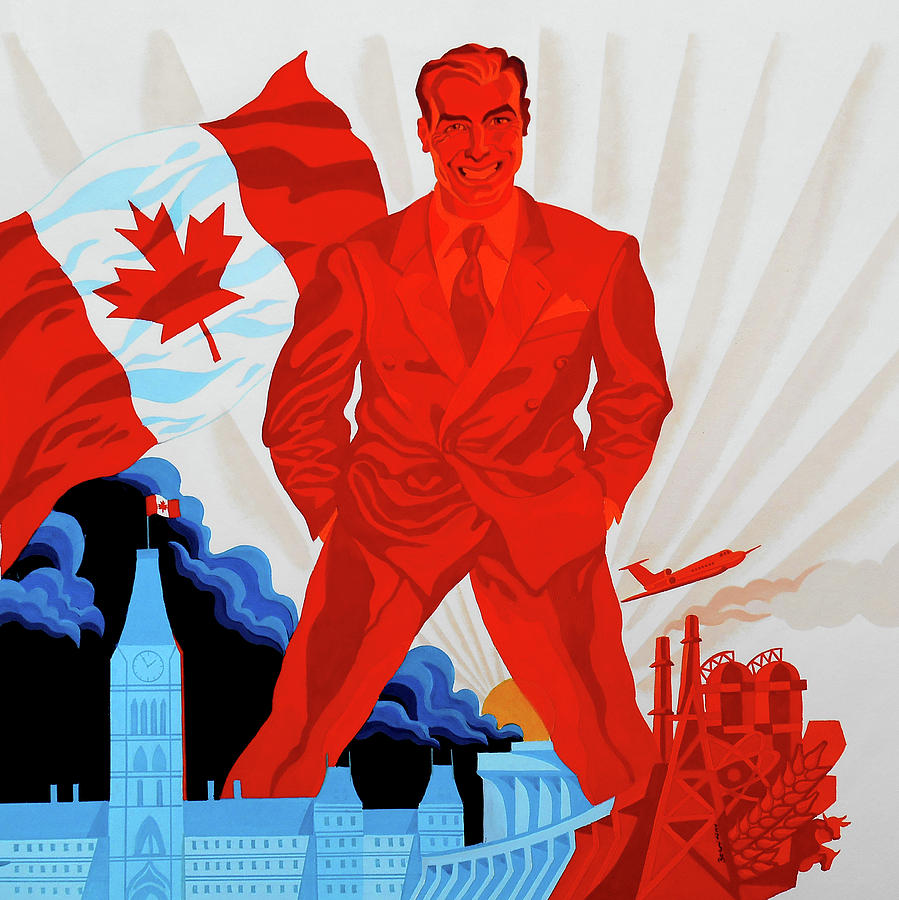 Canadian liberal politics Painting by Leon Zernitsky