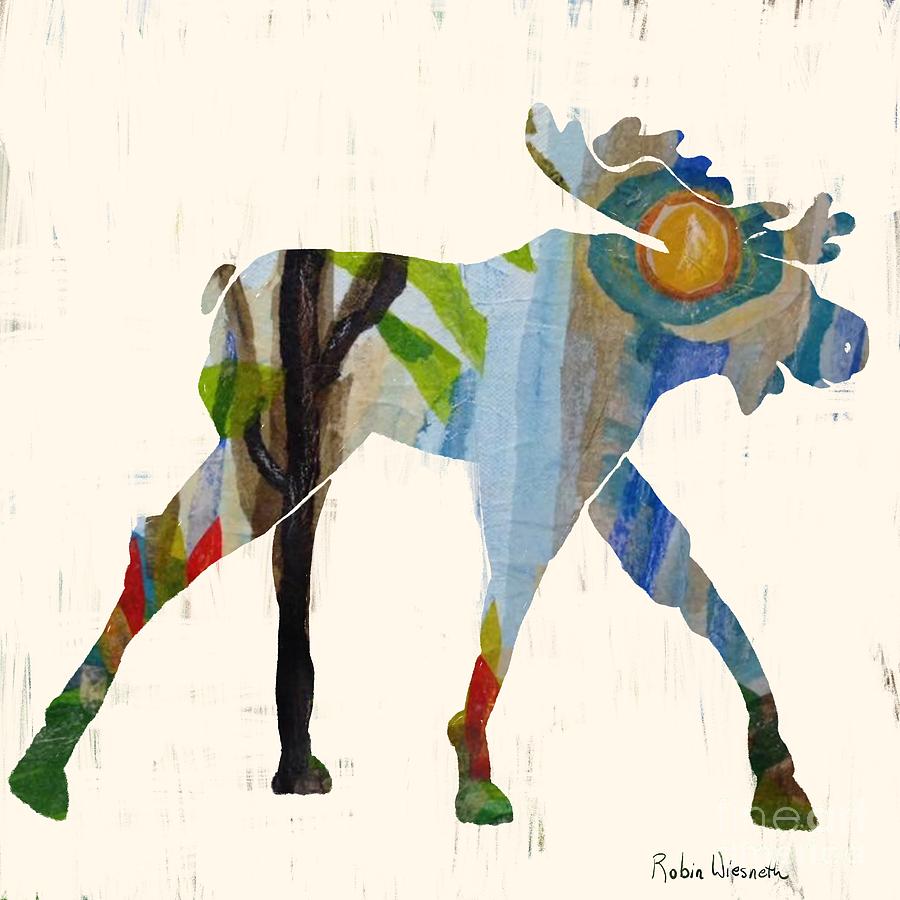 Canadian Moose Digital Art by Robin Wiesneth