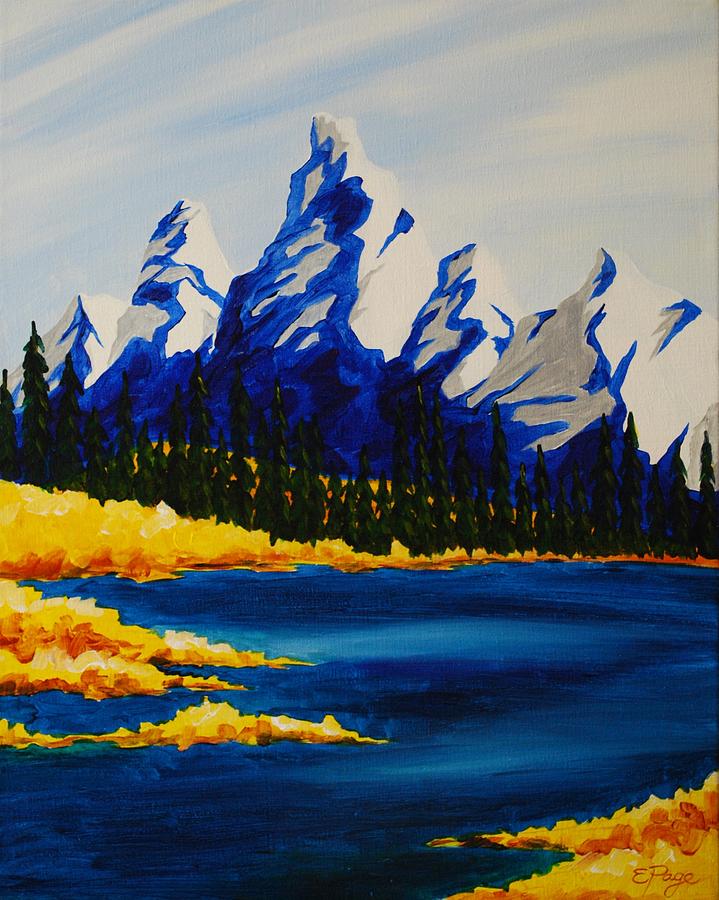Canadian Rockies Painting by Emily Page