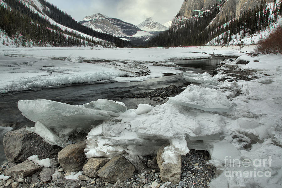 Canadian Rockies Rugged Winter Landscape Photograph by Adam Jewell