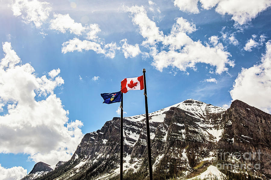 Canadian Rockies - digital painting Photograph by Scott Pellegrin