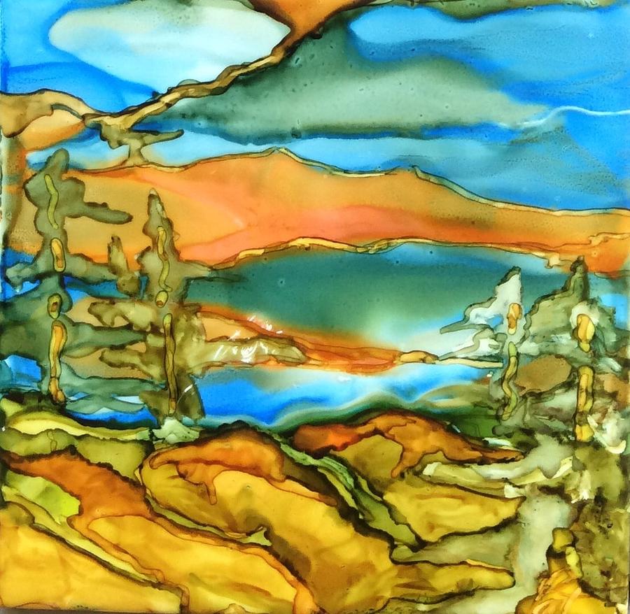 Canadian Shield Painting by Pat Purdy