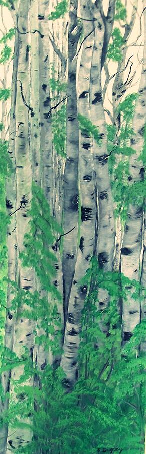 Canadian White  Poplar Painting by Sharon Duguay