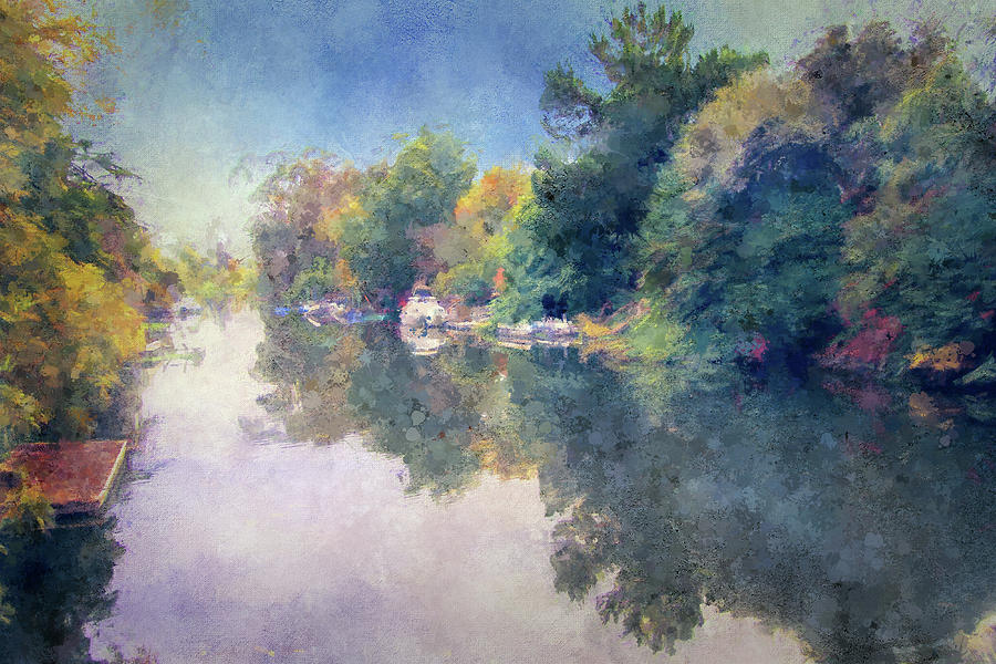 Canal Impressions Digital Art by Terry Davis