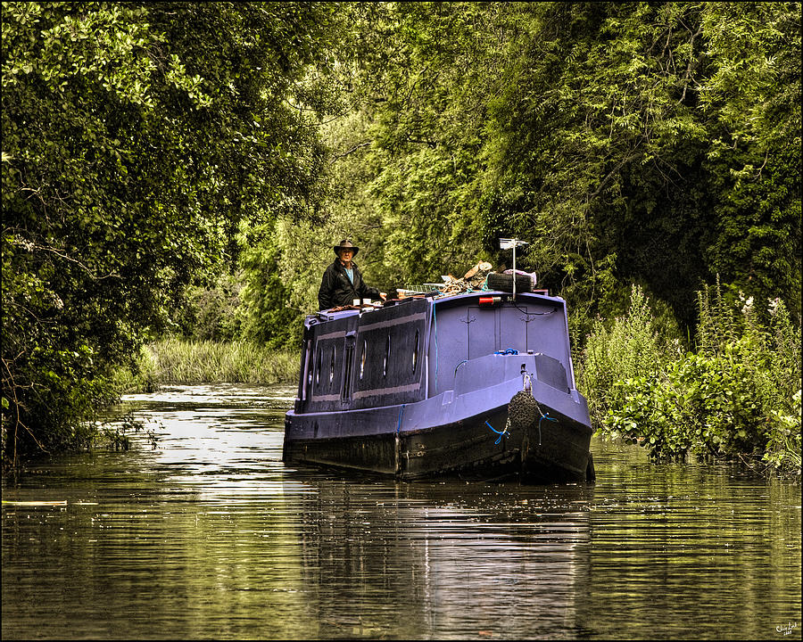 Canal Boat Photograph by Chris Lord