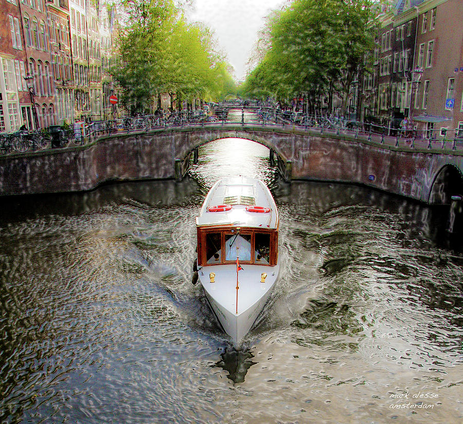 Canal Boat Photograph by Mark Alesse