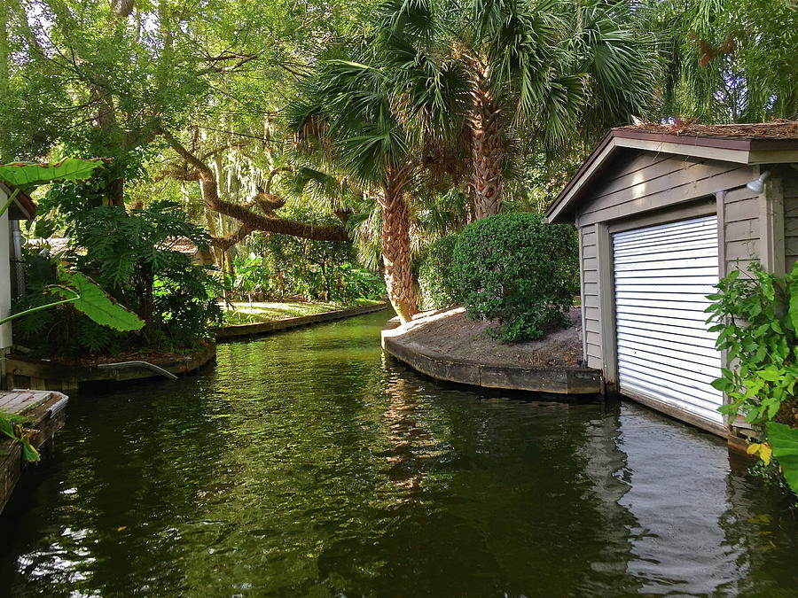 Canal Boathouse Photograph by Denise Mazzocco