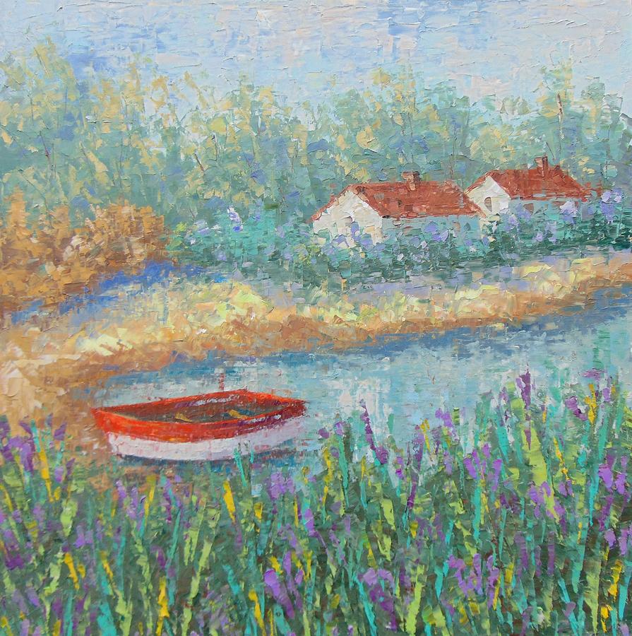 Provence Painting - Canal du Midi Provence by Frederic Payet