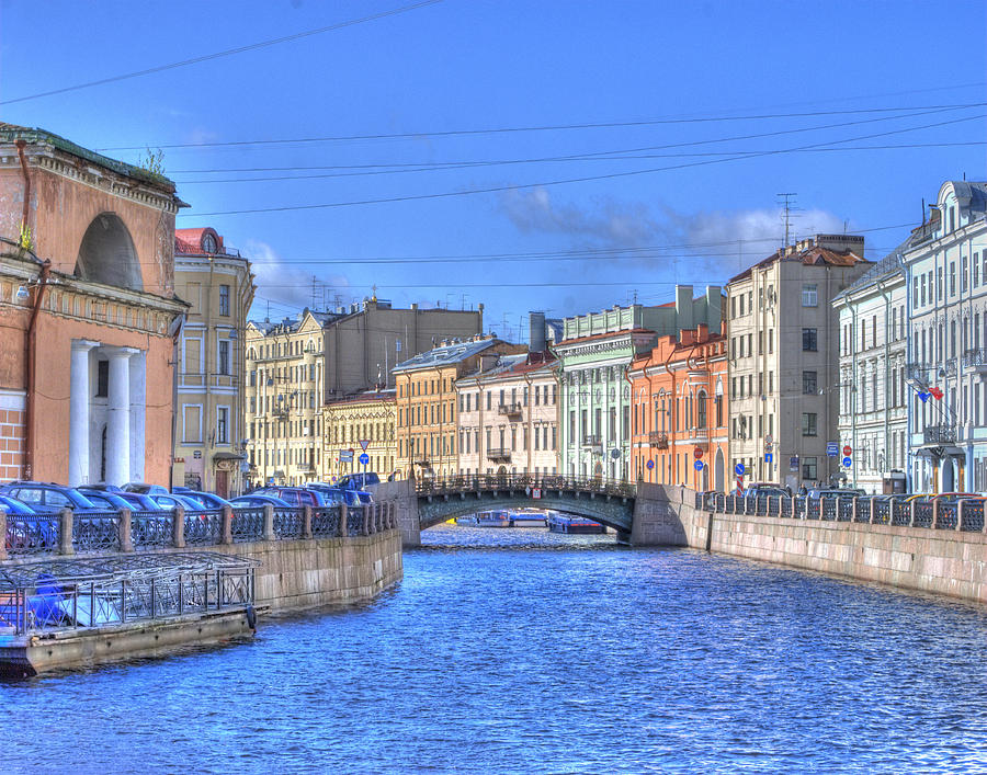 Canal in St. Petersburgh RUSSIA Photograph by Juli Scalzi