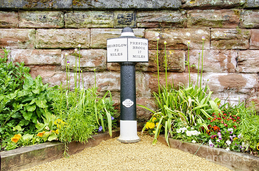 Canal marker post Photograph by Steev Stamford