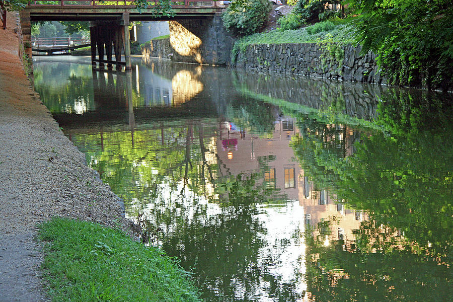 Canal Reflections In Georgetown Photograph by Cora Wandel