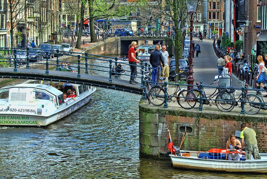 Amsterdam Canal Scene 1 Photograph by Allen Beatty