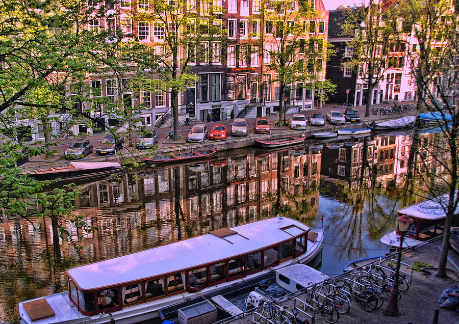 Amsterdam Canal Scene 7 Photograph by Allen Beatty