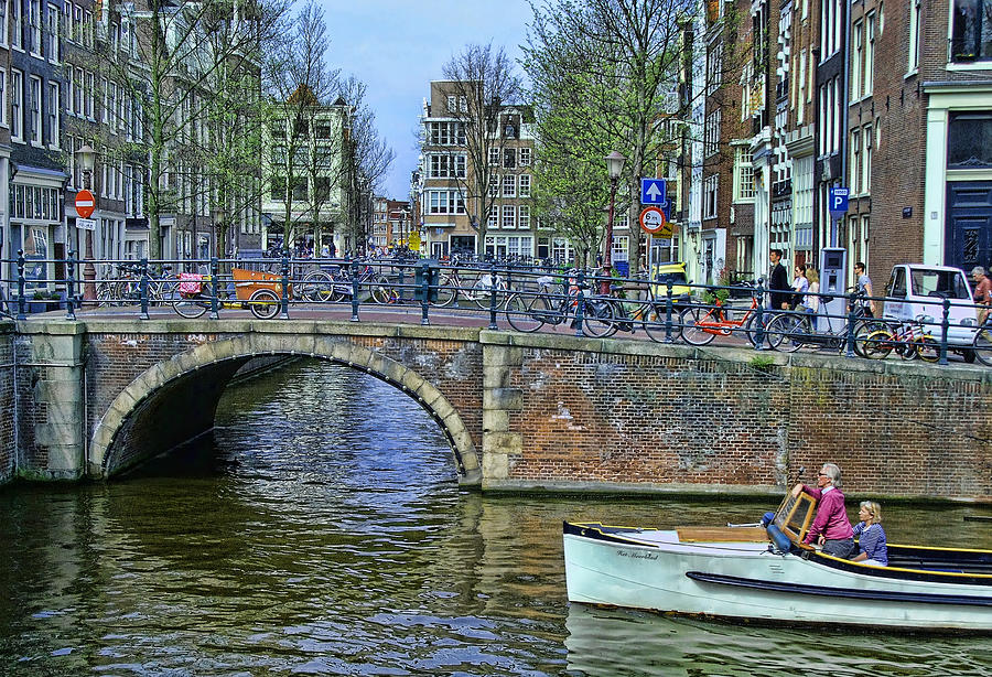 Amsterdam Canal Scene 3 Photograph by Allen Beatty