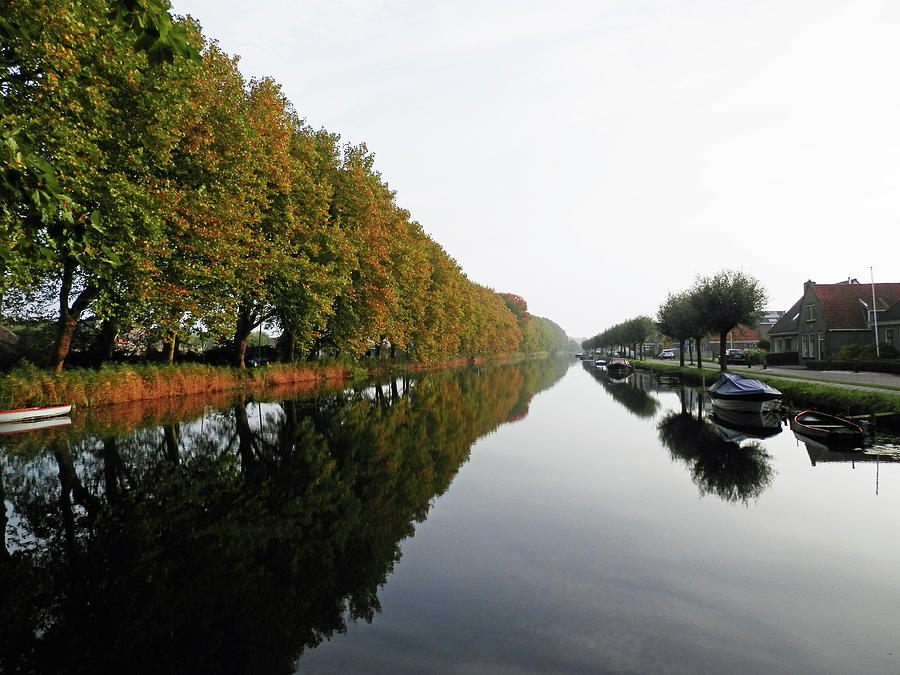 Canal Scene in Edam Photograph by Pema Hou