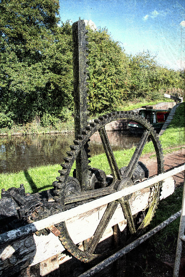 Canal Sluice Wheel Photograph by Roy Pedersen