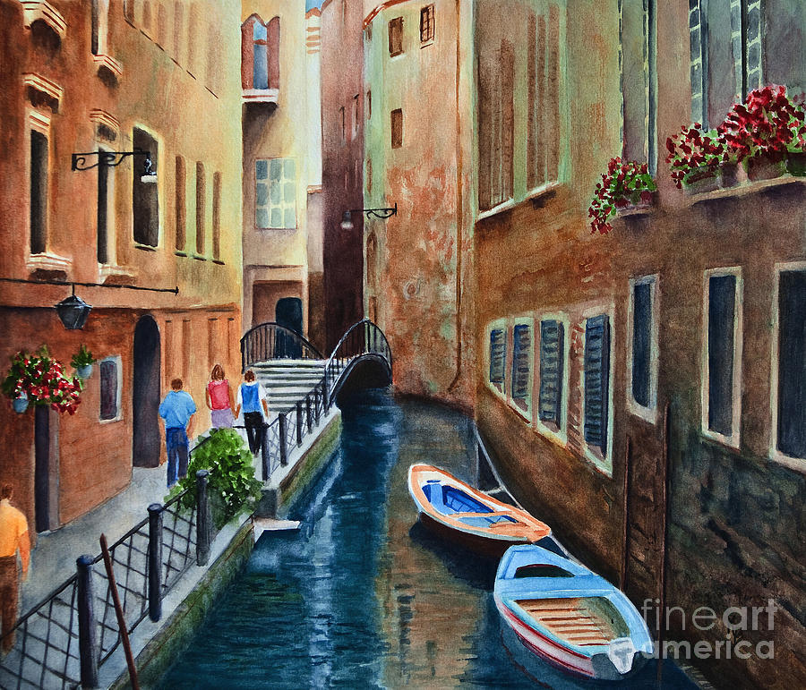 Canal St. Painting by Karen Fleschler